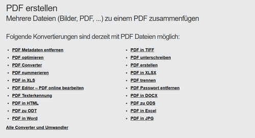 Wie erstelle ich PDF-Dateien online?